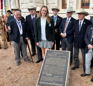 Slone McNutt at Dedication in Hood County, Texas