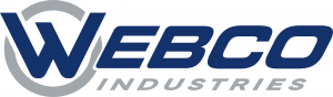 Webco Industries Logo, Grey and Blue