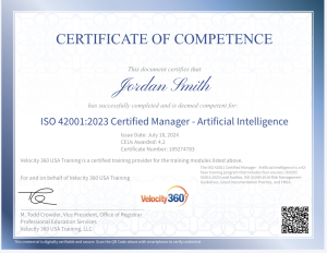 Certified Manager - Artifical Intelligence