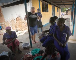 Machine Gun Preacher Sam Childers at his South Sudan orphanage.