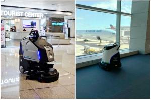 Bigwaverobotics's  SOLlink-enhanced cleaning robots at Incheon International Airport