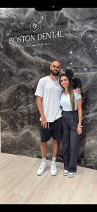 Angelique Alexelis, Marketing Director for Boston Dental & Derrick White