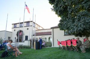 Cory Maloy Speaking, Lehi Memorial Building, Historical Marker