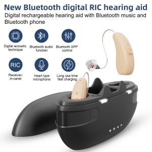 AudixIQ - Bluetooth Streaming Hearing Aid - Stream Phone Calls and Music. Complete Feature Set. Over the Counter Hearing Aids