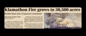 Klamathon Fire headline