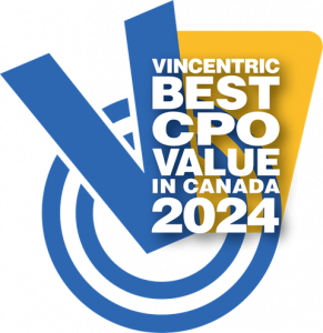 2024 Vincentric Best CPO Value in Canada Award Logo