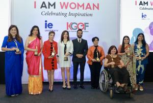 Power women receiving I Am Woman awards