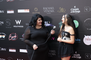 Hanna Olivas and Melanie Madison Red Carpet FENIX TV Luxury Gifting Lounge at W Hollywood