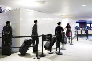 SwiftWall temporary wall systems in Los Angeles International Airport