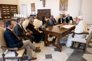 Pope Francis with Vitae Global Foundation Board members