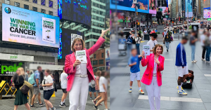 Sylvie Beljanski and Winning The War On Cancer in Times Square