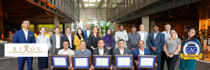 Rixos Hotels staff receiving five CAC certificate for five properties.