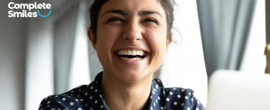 Smiling patient after treatment