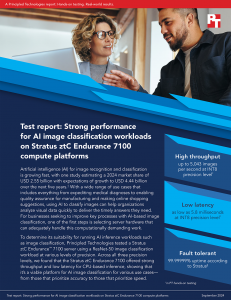 Image of first page of report on the Stratus ztC Endurance 7100 platform