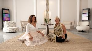 Donna and Dr Sandra on floor