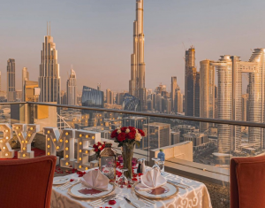 Bespoke Rooftop Proposal with Burj Khalifa View