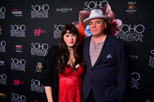 Kevin Corrigan with daughter, multi award winner Sadie Bones at the 2024 SOHO Int'l Film Festival. photo credit: Champion Hamilton