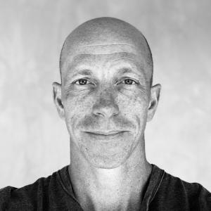 Black and White Portrait of John Larson
