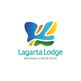 Lagarta Lodge's official butterfly-inspired logo.