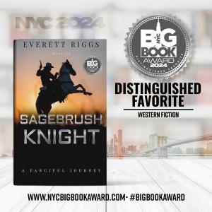 Award banner for "Sagebrush Knight: A Fanciful Journey"