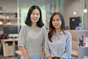 From left) Seol-yi Ahn, Senior Manager at VEStellaLab, and Michelle Carolina, General Manager