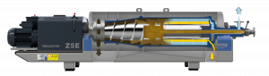 Sectional Image of Flottweg's Tricanter Centrifudge