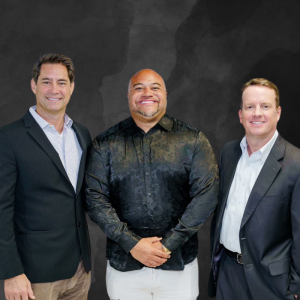 Leading the way at Dental Pitch Brokerage: Matt Ornstein, Elijah Desmond, Jason Brown