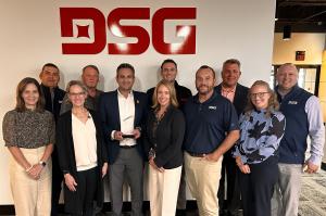 Members of the DSG Team present the Breakout Supplier of the Year Award to MTE