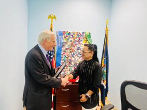 Padma Shri Kailash Kher receives prestigious Proclamation from Mr. David Ira Weprin of the New York State Assembly