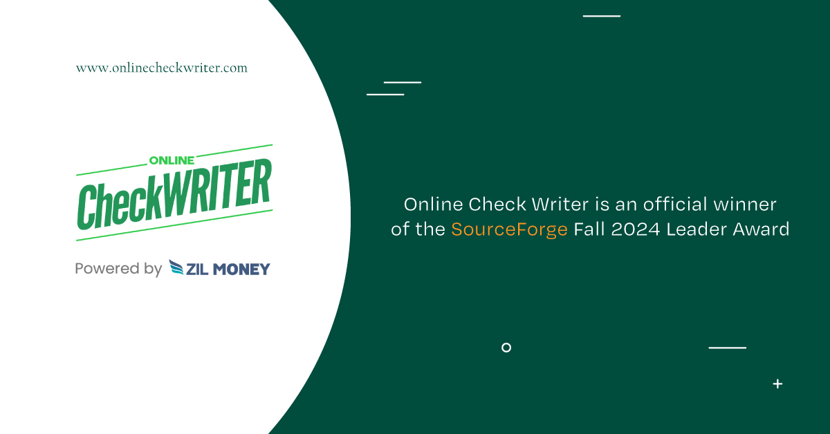 OnlineCheckWriter.com - Powered By Zil Money Named Fall 2024 Category ...