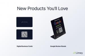 Limey''s NFC Business Card and Google Review Stand