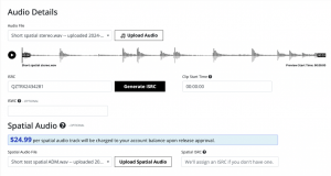 A screenshot of Symphonic's spatial audio tool