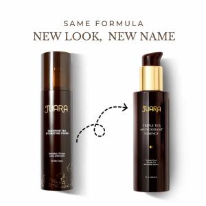 JUARA’s new Triple Tea Antioxidant Essence, previously the Tamarind Tea Hydrating Toner, is a refreshing and silky smooth product that hydrates and refines the skin.