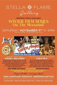 Stella Flame Gallery Winter Film Series Event Invitation