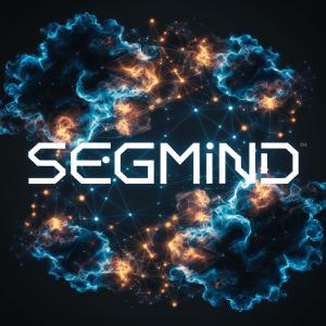 Segmind in digital clouds and glowing nodes