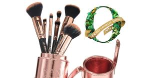 Kandi Koated Cosmetics 7-brush set with travel case & stand recognized as one of Oprah's Favorite Things 2024