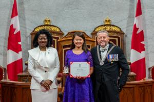 Thi Be Nguyen receives the King Charles III Coronation Medal