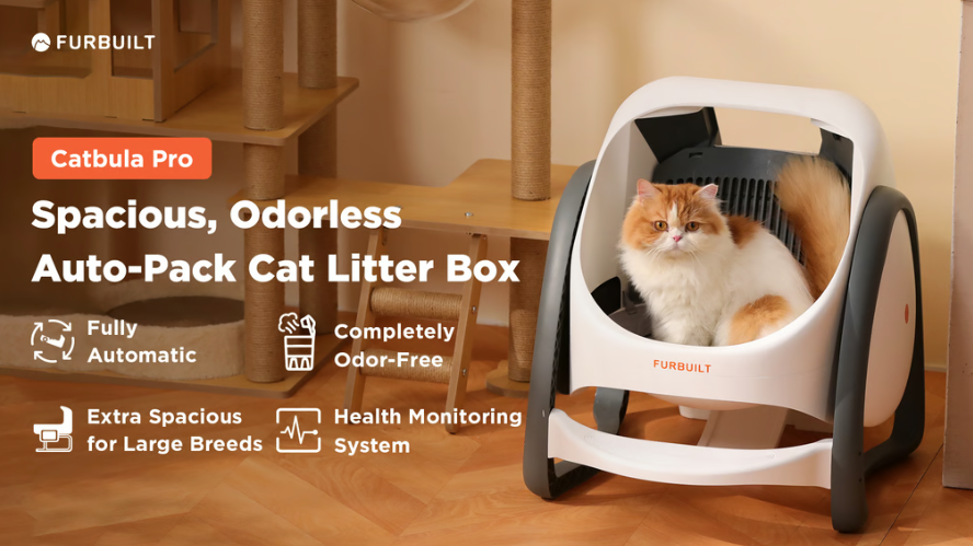 FurBuilt has Launched the Kickstarter Campaign for Catbula Pro a Spacious Odorless Auto pack Cat Litter Box