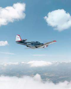 SW-51 Mustang photographed in flight