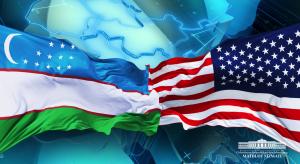 Uzbekistan - the U.S. flag