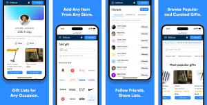 GiftList mobile app