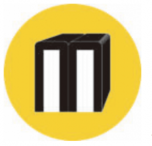 Black and white "M" from the Moongate Books logo set against a vibrant yellow circular background.