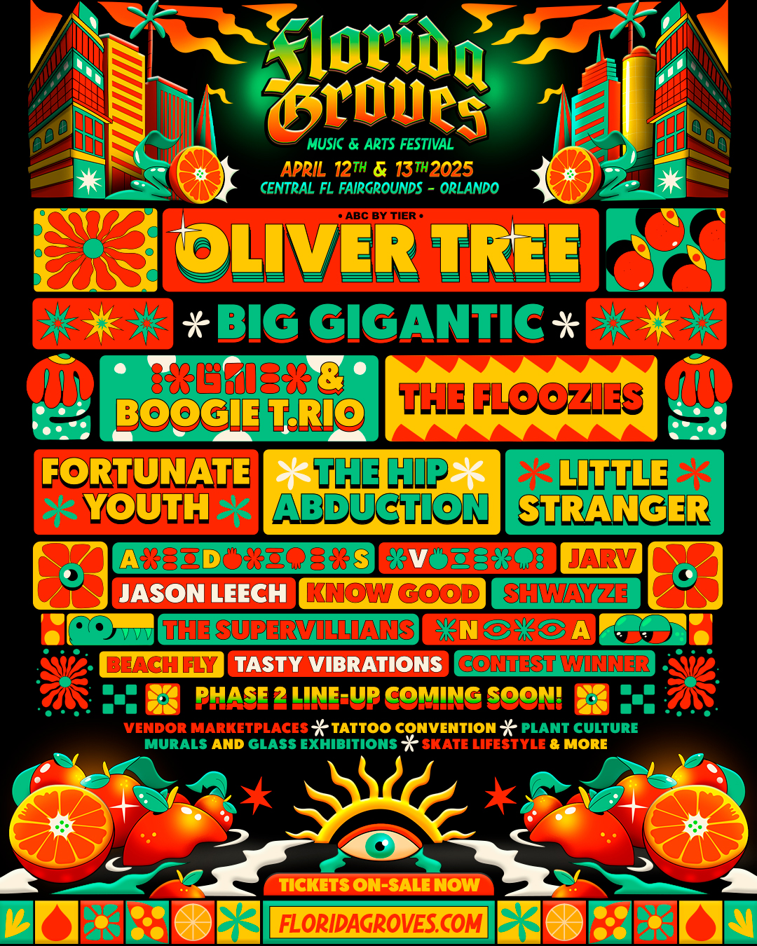 Florida Groves Music Festival 2025 Unveils Phase 1 Lineup and Ticket