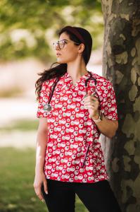 Biz Care Christmas Scrubs 