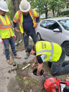 Electro Scan's Matt Campos, Vice President, Product Development, on the ground in Washington, DC, where Electro Scan Inc. participated in a recent competitive benchmark on lead water service line detection.