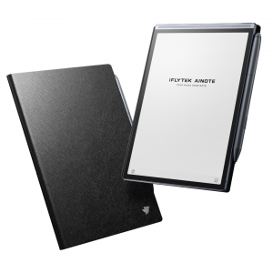 The AINOTE Air 2, a digital notepad with a paper-like screen for note-taking and a stylus for writing.