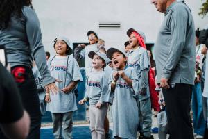 USA Pickleball Serves hosts youth clinic and equipment donation.