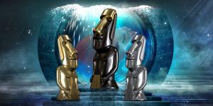 2025 TITAN Health Awards Statuettes - Platinum, Gold & Silver