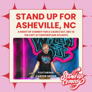 Former MTV Wild 'N Out cast member and battle comedy rapper Carter Deems is just one of the headliners performing at the Stand Up For Asheville comedy event.