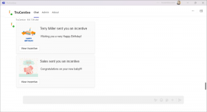 TruCentive for Microsoft Teams